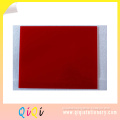Red color clear Magnetic office glass writing memo white board
